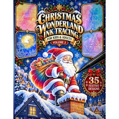 Creative Christmas Wonderland Ink Tracing Book Volume 2: 35 Magical Holiday Scenes to Trace and Reveal: Santa, Snowmen, Cozy Homes, Decorated Trees, and ... White Lines to Step Into a Christmas Story Creative Christmas Wonderland Ink Tracing Book Volume 2: 35 Magical Holiday Scenes to Trace and Reveal: Santa, Snowmen, Cozy Homes, Decorated Trees, and ... White Lines to Step Into a Christmas Story