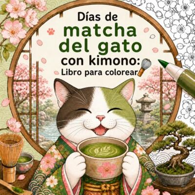 ART Kimono-Katzen & Matcha-Tee Malbuch – Deutsche Ausgabe: 50 niedliche Japan-Motive mit dicken Linien Einfaches Kawaii-Ausmalbuch für Erwachsene Stressabbau, Entspannung & Achtsamkeit ART Kimono-Katzen & Matcha-Tee Malbuch – Deutsche Ausgabe: 50 niedliche Japan-Motive mit dicken Linien Einfaches Kawaii-Ausmalbuch für Erwachsene Stressabbau, Entspannung & Achtsamkeit