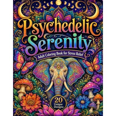Creative Psychedelic Serenity: Adult Coloring Book for Stress Relief Creative Psychedelic Serenity: Adult Coloring Book for Stress Relief