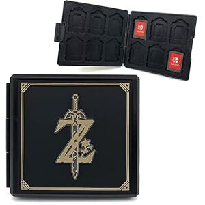 BAYINBROOK Estuche Tarjetas Juego para Nintendo Switch, Estuche rígido para Almacenamiento de Juegos, Soporte para Tarjetas de Juego Delgado portátil, Resistente Agua, 12 Ranuras (Negro)