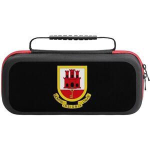 Generic0404 Coat Arms of Gibraltar Fashion Compatible con Switch Case Travel Protective Hard Shell Bolsa de transporte con 20 cartuchos de juego