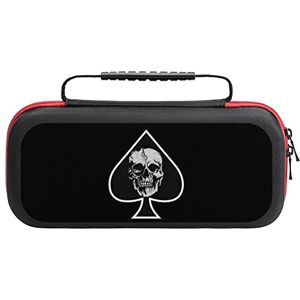 AXEDENRRT452 Skull Ace of Spades Switch Estuche de transporte rígido para accesorios de consola, fundas de transporte de viaje para interruptor