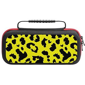 AXEDENRRT1 Funda protectora de viaje compatible con Switch de leopardo amarillo con 20 accesorios de juego, talla única