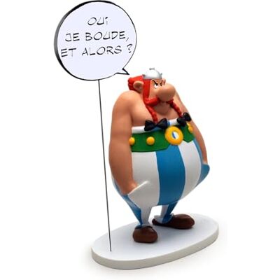 Plastoy Astérix Figurita Obélix colección Bulles «Oui je boude et alors ? » (¿Y qué si estoy enfadado?) Resina 19 cm Plastoy Astérix Figurita Obélix colección Bulles «Oui je boude et alors ? » (¿Y qué si estoy enfadado?) Resina 19 cm