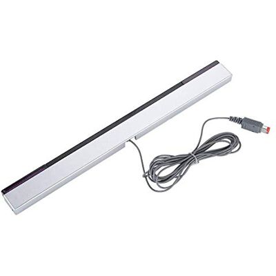 Bewinner Barra Sensor Inalambrica para/WIIU, Movimiento de Rayos Infrarrojos Infrarrojos con Cable Barra de Sensor con Cable Incluye un Soporte Fácil de Montar el Receptor por Encima o Debajo Bewinner Barra Sensor Inalambrica para/WIIU, Movimiento de Rayos Infrarrojos Infrarrojos con Cable Barra de Sensor con Cable Incluye un Soporte Fácil de Montar el Receptor por Encima o Debajo