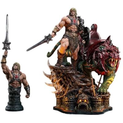 PRiME Masters of The Universe Real Elite Masterline Series Estatua 1/4 He-Man & Battle Cat Ultimate Versión 86 cm PRiME Masters of The Universe Real Elite Masterline Series Estatua 1/4 He-Man & Battle Cat Ultimate Versión 86 cm