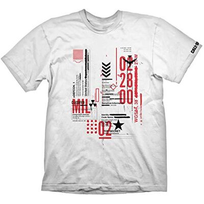 Gaya Entertainment Call of Duty: Cold War Camiseta "Defcon-1" Blanca M Gaya Entertainment Call of Duty: Cold War Camiseta "Defcon-1" Blanca M