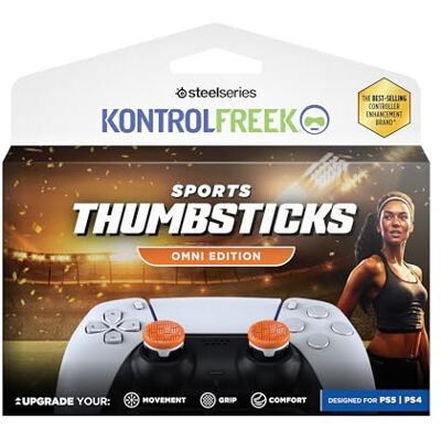 KontrolFreek Omni Grips para Mando PS5 2X Gomas Cóncavas de Perfil Bajo para PS5 & PS4 Agarre Mejorado para Todos los Géneros Naranja KontrolFreek Omni Grips para Mando PS5 2X Gomas Cóncavas de Perfil Bajo para PS5 & PS4 Agarre Mejorado para Todos los Géneros Naranja