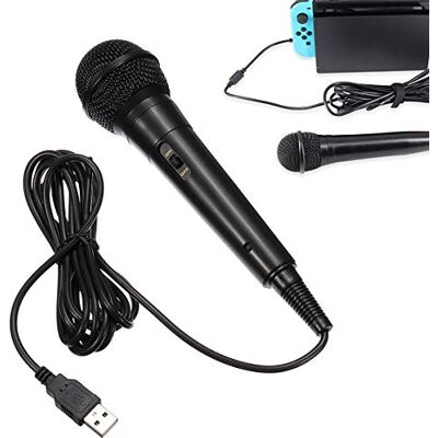 OSTENT Micrófono con Cable USB de 3M para Sony PS4 / PS3 Nintendo Switch/Wii U/Wii PC OSTENT Micrófono con Cable USB de 3M para Sony PS4 / PS3 Nintendo Switch/Wii U/Wii PC