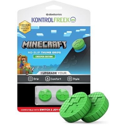 KontrolFreek Minecraft No-Slip Thumb Grips Creeper Edition Compatibles con Nintendo Switch 2 Paquete de 2 Unidades KontrolFreek Minecraft No-Slip Thumb Grips Creeper Edition Compatibles con Nintendo Switch 2 Paquete de 2 Unidades