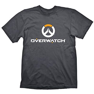 Gaya Entertainment Overwatch T-Shirt "Logo" White/Orange on Grey, XL Gaya Entertainment Overwatch T-Shirt "Logo" White/Orange on Grey, XL