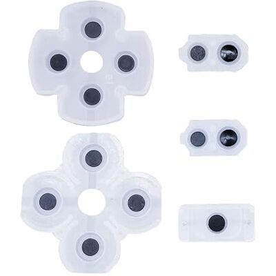 Sintech Juego de goma conductiva compatible con los botones de las almohadillas del controlador Playstation 4 / PS4 JDM-050 JDM-055 Sintech Juego de goma conductiva compatible con los botones de las almohadillas del controlador Playstation 4 / PS4 JDM-050 JDM-055