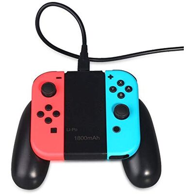 OSTENT Muelle de agarre recargable de 1800mAh con indicador luminoso para Joy-Con de Nintendo Switch OSTENT Muelle de agarre recargable de 1800mAh con indicador luminoso para Joy-Con de Nintendo Switch