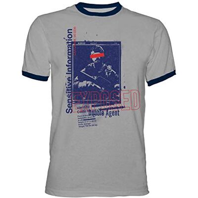 Gaya Entertainment Call of Duty: Cold War Camiseta Ringer "Exposed" S Gaya Entertainment Call of Duty: Cold War Camiseta Ringer "Exposed" S