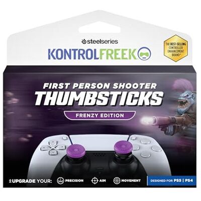KontrolFreek FPS Freek Frenzy Grips para Mando PS5 1 Palanca Alta y 1 Media para PS5 & PS4 Más Puntería y Control para FPS Morado KontrolFreek FPS Freek Frenzy Grips para Mando PS5 1 Palanca Alta y 1 Media para PS5 & PS4 Más Puntería y Control para FPS Morado