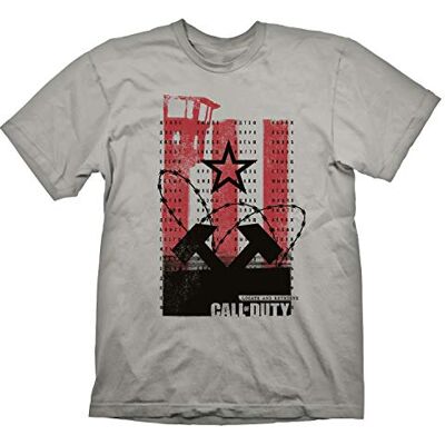 Gaya Entertainment Call of Duty: Cold War Camiseta "Wall" Light Gris XL Gaya Entertainment Call of Duty: Cold War Camiseta "Wall" Light Gris XL