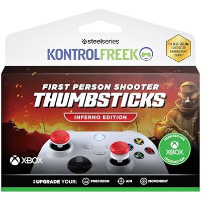 KontrolFreek FPS Freek Inferno Grips para Mando Xbox Palancas de Altura Mixta para Xbox Series X S & Xbox One Máxima Precisión FPS Rojo KontrolFreek FPS Freek Inferno Grips para Mando Xbox Palancas de Altura Mixta para Xbox Series X S & Xbox One Máxima Precisión FPS Rojo