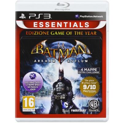 Warner Bros Batman Arkham Asylum GOTY Essentials, PS3 Básico + complemento PlayStation 3 Inglés, Italiano vídeo Juego (PS3, PlayStation 3, Acción / Aventura, T (Teen), Soporte físico) Warner Bros Batman Arkham Asylum GOTY Essentials, PS3 Básico + complemento PlayStation 3 Inglés, Italiano vídeo Juego (PS3, PlayStation 3, Acción / Aventura, T (Teen), Soporte físico)