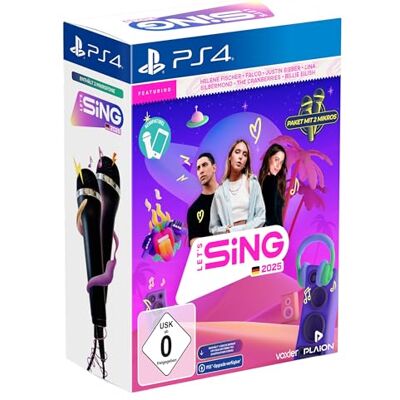 Koch Media PLAION Let's Sing 2025 versión alemana (+ 2 micrófonos) (Playstation 4) Koch Media PLAION Let's Sing 2025 versión alemana (+ 2 micrófonos) (Playstation 4)