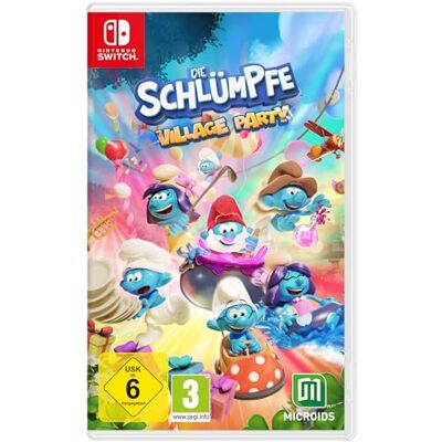 MICROÏDS Die Pitufos Village Party, 1.Switch, 1 Nintendo Switch Game MICROÏDS Die Pitufos Village Party, 1.Switch, 1 Nintendo Switch Game