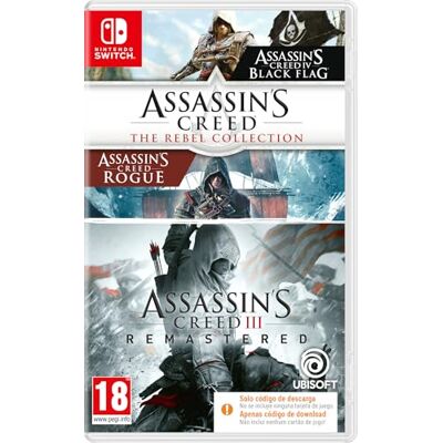 Ubisoft Assassin's Creed Bundle (Rebel Collection + AC 3) (Code in Box) (Switch) Ubisoft Assassin's Creed Bundle (Rebel Collection + AC 3) (Code in Box) (Switch)