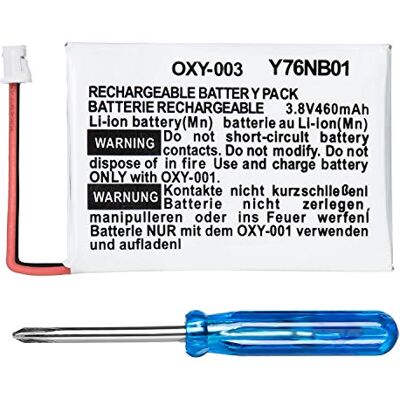 OSTENT 460mAh 3.8V Paquete de baterías recargables de iones de litio para Nintendo GBM Game Boy Micro OSTENT 460mAh 3.8V Paquete de baterías recargables de iones de litio para Nintendo GBM Game Boy Micro