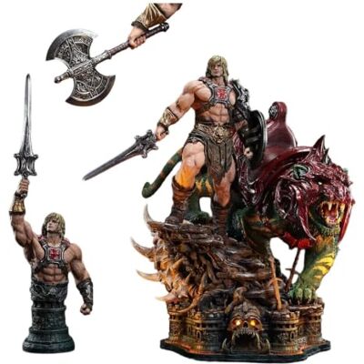 PRiME Masters of The Universe Real Elite Masterline Series Estatua 1/4 He-Man & Battle Cat Ultimate Bonus Versión 86 cm PRiME Masters of The Universe Real Elite Masterline Series Estatua 1/4 He-Man & Battle Cat Ultimate Bonus Versión 86 cm