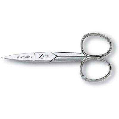 3 Claveles Tijera Uñas Recta De 11.5 Cm Manicura Profesional, 4,5", 100 g 3 Claveles Tijera Uñas Recta De 11.5 Cm Manicura Profesional, 4,5", 100 g