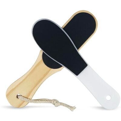 Rseuphiee 2 Piezas Lima de Pie, Eliminador de Callos, Raspador de Pies Rascador De Callos De Doble Cara, Lima de Callos de Madera, para Spa, Pedicura, Eliminar Piel Muerta, Callosidades Rseuphiee 2 Piezas Lima de Pie, Eliminador de Callos, Raspador de Pies Rascador De Callos De Doble Cara, Lima de Callos de Madera, para Spa, Pedicura, Eliminar Piel Muerta, Callosidades