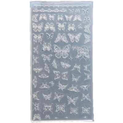 ZWWAAZHF Molde de arte de uñas con variedad de patrones, placa de estampado Molde de silicona fino, placa de estampado transparente, uñas decoradas herramienta de arte para uso doméstico ZWWAAZHF Molde de arte de uñas con variedad de patrones, placa de estampado Molde de silicona fino, placa de estampado transparente, uñas decoradas herramienta de arte para uso doméstico