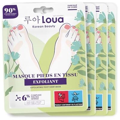 LOUA 4 mascarillas exfoliantes K Beauty Belleza coreana Pies suaves y suaves LOUA 4 mascarillas exfoliantes K Beauty Belleza coreana Pies suaves y suaves