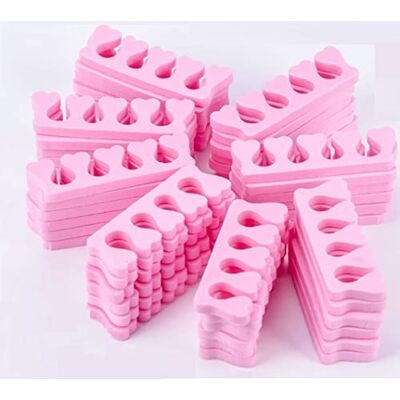 DSLIHA 50 separadores de espuma suave para dedos de los pies, separadores de dedos, separadores de dedos para pedicura, herramienta de manicura, separador de esponja para pulimento de uñas DSLIHA 50 separadores de espuma suave para dedos de los pies, separadores de dedos, separadores de dedos para pedicura, herramienta de manicura, separador de esponja para pulimento de uñas