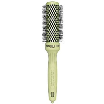 Olivia Garden Cepillo térmico redondo de cerámica + iones, no eléctrico, cepillo profesional para cabello normal a grueso, barril de 3,51 cm de diámetro, color verde, CI-35BL Olivia Garden Cepillo térmico redondo de cerámica + iones, no eléctrico, cepillo profesional para cabello normal a grueso, barril de 3,51 cm de diámetro, color verde, CI-35BL