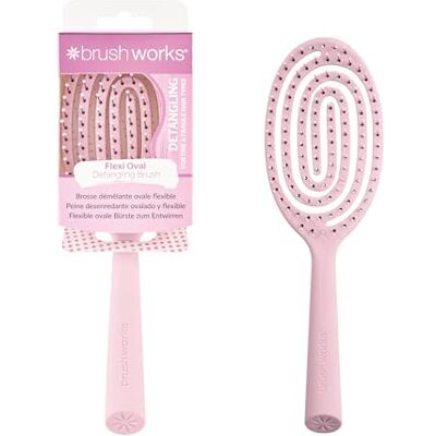 Brushworks Flexi Oval Detangling Hair Brush Brushworks Flexi Oval Detangling Hair Brush