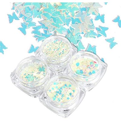 Pjeghbvop 4 Estilos Luminosas Lentejuelas Luminosas Brillo Oscuro Lentejuelas Fluorescentes Resina Joyería Hallazgo Arte de Uñas Artesanía Herramienta Pjeghbvop 4 Estilos Luminosas Lentejuelas Luminosas Brillo Oscuro Lentejuelas Fluorescentes Resina Joyería Hallazgo Arte de Uñas Artesanía Herramienta