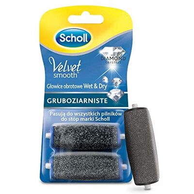 Dr. Scholl's SCHOLL Velvet Smooth para ruedas, Pedi Después de pluma, rollo eléctrica cuerno mp-2395, Pedicura, Cuidado de los pies, ultra fuerte con partículas de diamante, 1er Pack (1 x 2 rollos) Dr. Scholl's SCHOLL Velvet Smooth para ruedas, Pedi Después de pluma, rollo eléctrica cuerno mp-2395, Pedicura, Cuidado de los pies, ultra fuerte con partículas de diamante, 1er Pack (1 x 2 rollos)