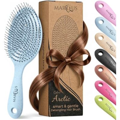 marQus Cepillo Pelo Antitirones niña y adultos Cepillo desenredante de fibra natural exclusivas cerdas de flexión ultra suaves y con cuerpo Se desliza con facilidad, 1 pieza 1 pieza Color Artic marQus Cepillo Pelo Antitirones niña y adultos Cepillo desenredante de fibra natural exclusivas cerdas de flexión ultra suaves y con cuerpo Se desliza con facilidad, 1 pieza 1 pieza Color Artic