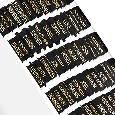 N\A Pestañas bíblicas de lámina dorada para hombres y mujeres, 100 pestañas de la Biblia católica para el Antiguo y Nuevo Testamento, fáciles de leer y aplicar N\A Pestañas bíblicas de lámina dorada para hombres y mujeres, 100 pestañas de la Biblia católica para el Antiguo y Nuevo Testamento, fáciles de leer y aplicar