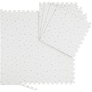 Relaxdays Alfombra Puzle Bebés, 8 Piezas, Goma EVA, Sin Sustancias Nocivas, Suelo Juego Niños, Colchoneta, Blanco y Gris Relaxdays Alfombra Puzle Bebés, 8 Piezas, Goma EVA, Sin Sustancias Nocivas, Suelo Juego Niños, Colchoneta, Blanco y Gris