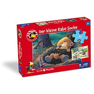 Rudolph, Annet El pequeño Cuervo calcetín Puzzle Infantil, 2 Puzzles de 24 Piezas Rudolph, Annet El pequeño Cuervo calcetín Puzzle Infantil, 2 Puzzles de 24 Piezas