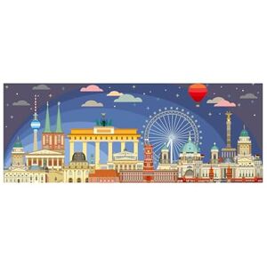 Ravensburger Puzzle 1000 Piezas Berlin de Noche Puzzle Adultos 70x50cm Puzzle 1000 Piezas Panorama Rompecabezas Ravensburger Puzzle 1000 Piezas Berlin de Noche Puzzle Adultos 70x50cm Puzzle 1000 Piezas Panorama Rompecabezas