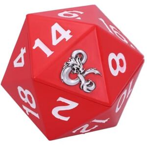 Nemesis Now Dungeons & Dragons D20 Caja de Almacenamiento de Dados, 13,5 cm, Resina, Rojo, Producto Oficial de D&D, Caja de Dados D20 de 20 Caras, fundida en la Mejor Resina, Pintada a Mano por Nemesis Now Dungeons & Dragons D20 Caja de Almacenamiento de Dados, 13,5 cm, Resina, Rojo, Producto Oficial de D&D, Caja de Dados D20 de 20 Caras, fundida en la Mejor Resina, Pintada a Mano por