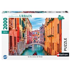 NATHAN Puzle de 2000 Piezas En los Canales de Venecia Adultos y niños a Partir de 14 años Puzle Ajuste Colección Urban NATHAN Puzle de 2000 Piezas En los Canales de Venecia Adultos y niños a Partir de 14 años Puzle Ajuste Colección Urban