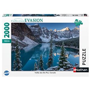 NATHAN Puzle de 2000 Piezas Valle de los Diez Picos, Canadá Adultos y niños a Partir de 14 años Puzle Ajuste Colección Escape NATHAN Puzle de 2000 Piezas Valle de los Diez Picos, Canadá Adultos y niños a Partir de 14 años Puzle Ajuste Colección Escape
