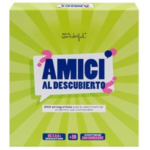 Mr. Wonderful Juego de Cartas Amigos al Descubierto Jugadores: a Partir de 3 Contiene Instrucciones Mr. Wonderful Juego de Cartas Amigos al Descubierto Jugadores: a Partir de 3 Contiene Instrucciones