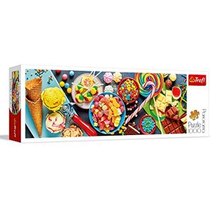 Trefl , Puzzle, Dulces delicias, de 1000 Piezas, Panorama, Dulces, Helados, Caramelos, Chocolate, Piruletas, para Adultos y niños a Partir de 12 años Trefl , Puzzle, Dulces delicias, de 1000 Piezas, Panorama, Dulces, Helados, Caramelos, Chocolate, Piruletas, para Adultos y niños a Partir de 12 años