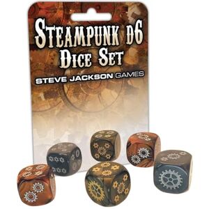 Jackson Steampunk D6 Dice Set Custom Dice, Perfect for Use with , DND, RPGs, Tabletop Games, and Role-Playing Adventures Jackson Steampunk D6 Dice Set Custom Dice, Perfect for Use with , DND, RPGs, Tabletop Games, and Role-Playing Adventures