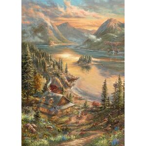 Schmidt Juegos Esplendor en la Orilla del Lago Thomas Kinkade 500 Piezas Puzzle Schmidt Juegos Esplendor en la Orilla del Lago Thomas Kinkade 500 Piezas Puzzle