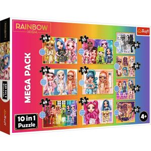 Trefl Rainbow High, Colección de Muñecas de Moda Puzzles 10 en 1, 10 Puzzles Jigsaw, de 12 a 48 Piezas Puzzles con Personajes de Cuentos de Hadas, Muñecas Rainbow High para Niños a Partir de 4 Trefl Rainbow High, Colección de Muñecas de Moda Puzzles 10 en 1, 10 Puzzles Jigsaw, de 12 a 48 Piezas Puzzles con Personajes de Cuentos de Hadas, Muñecas Rainbow High para Niños a Partir de 4