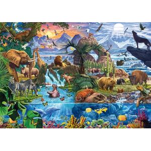 Schmidt Spiele Puzzle (1500 Piezas), diseño panorámico de la Vida Silvestre Schmidt Spiele Puzzle (1500 Piezas), diseño panorámico de la Vida Silvestre